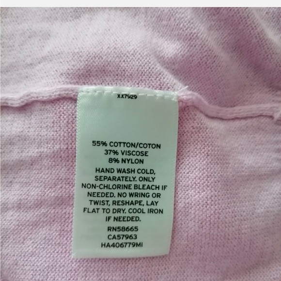 NWT 🩷 Halogen Nordstrom Cotton-Blend V-Neck Button Down Cardigan with Pockets, L - Picture 5 of 6